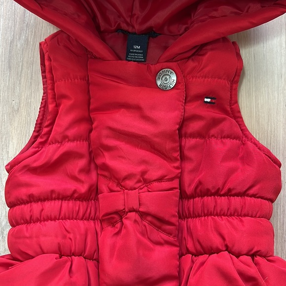 Tommy Hilfiger Baby Red Puffer Vest - Picture 2 of 5